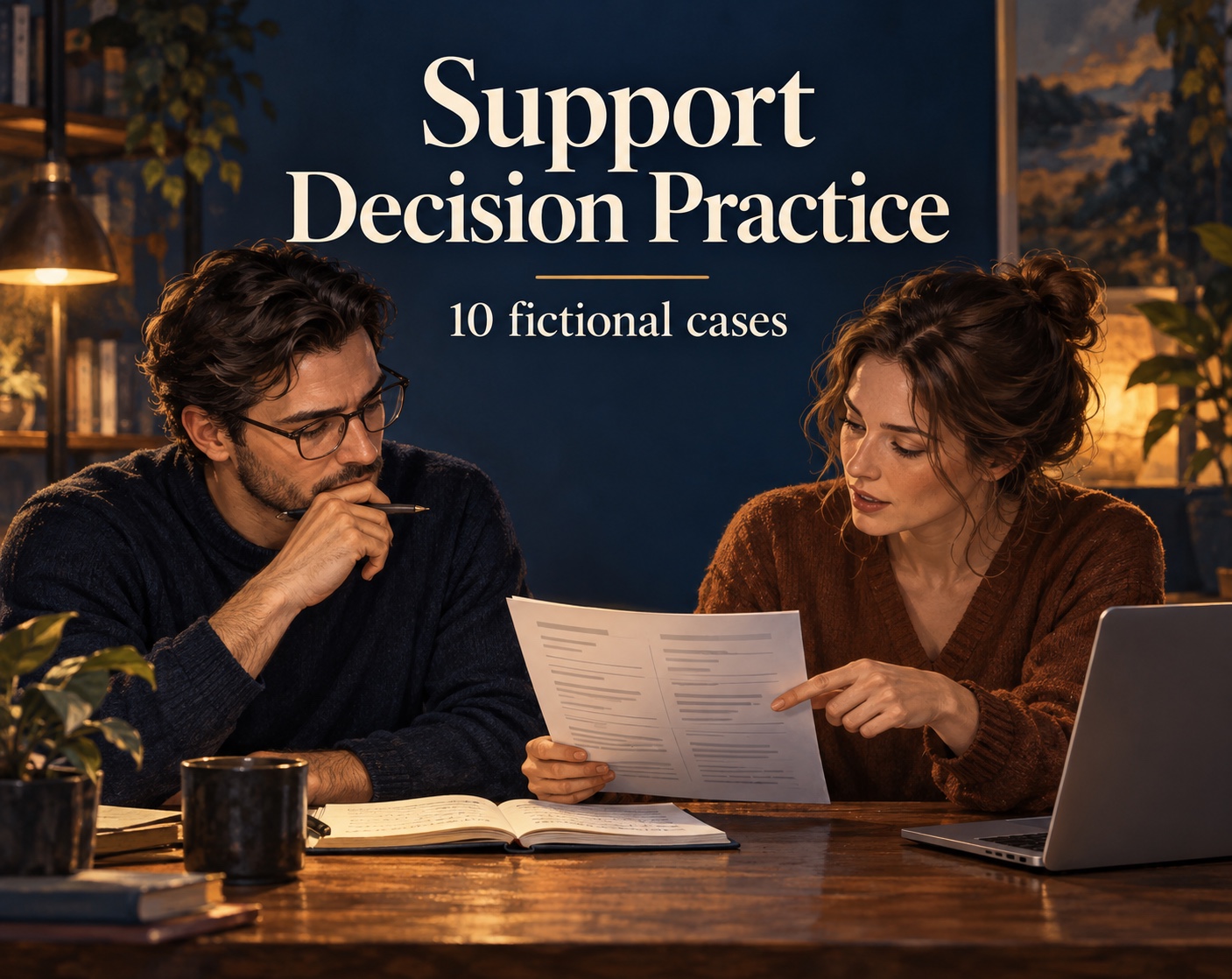 Support Decision Practice — 10 fictional cases